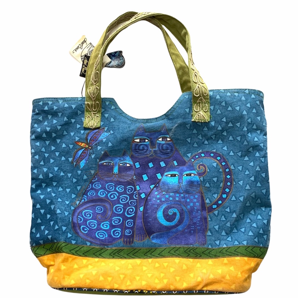 Laurel Burch Zippered Tote Cat Pattern - image 5